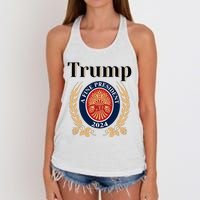 Trump A Fine President 2024 Reelection 2024 Women's Knotted Racerback Tank