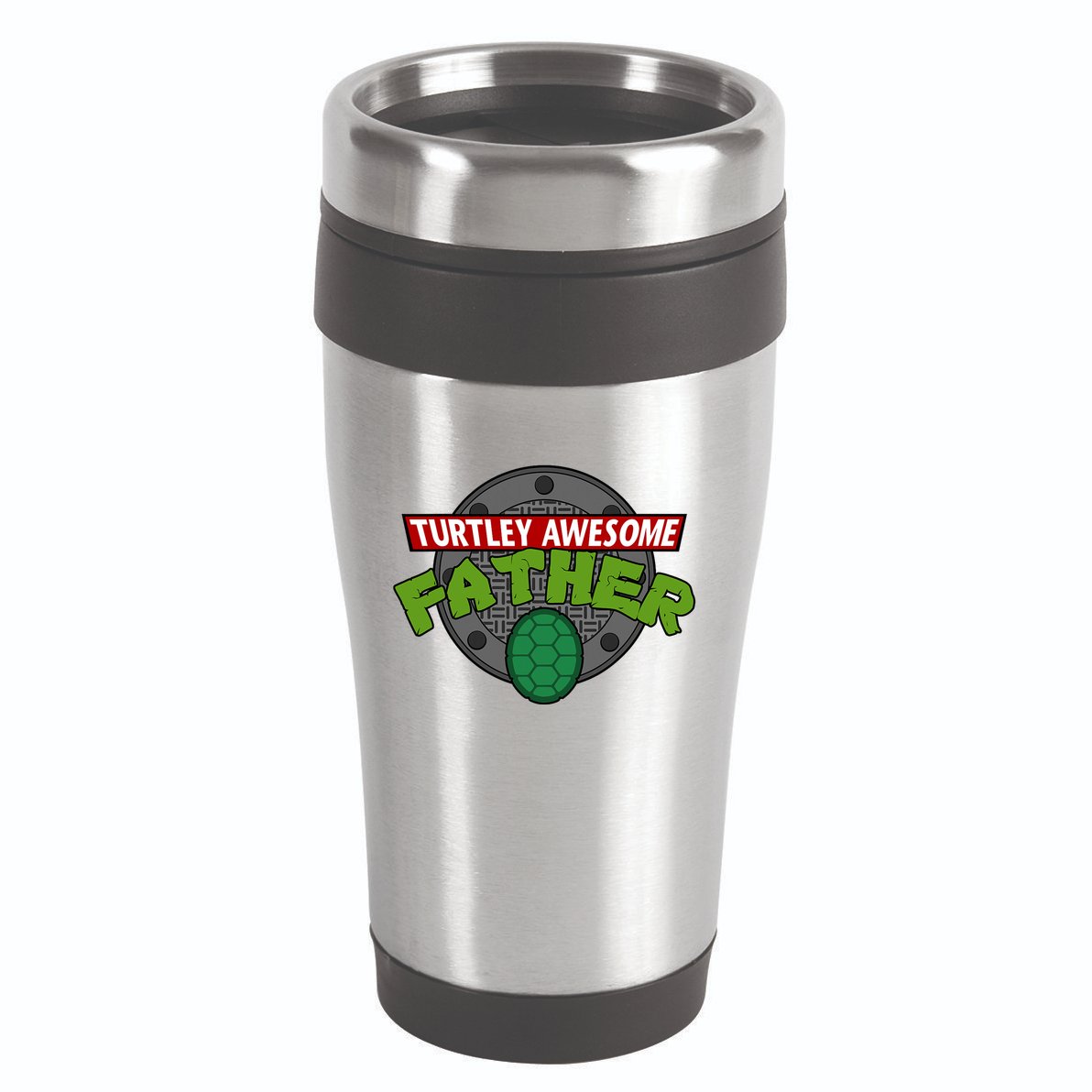Turtley Awesome Father Awesome Fathers Day 16oz Travel Tumbler