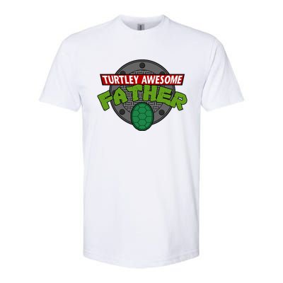 Turtley Awesome Father Awesome Fathers Day Softstyle® CVC T-Shirt