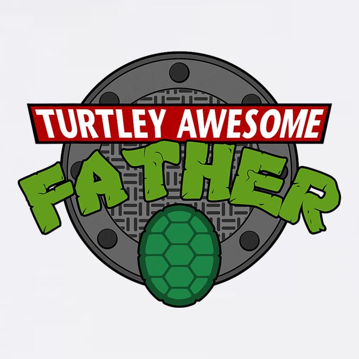 Turtley Awesome Father Awesome Fathers Day Cooling Performance Crew T-Shirt