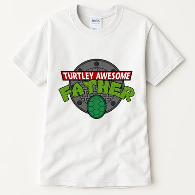 Turtley Awesome Father Awesome Fathers Day Tall T-Shirt