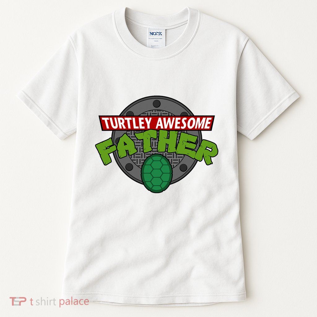 Turtley Awesome Father Awesome Fathers Day Tall T-Shirt