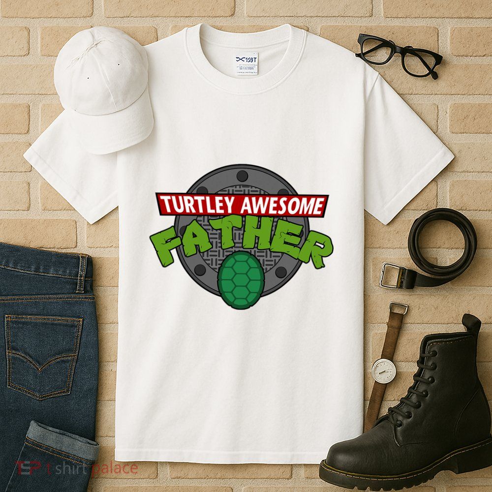 Turtley Awesome Father Awesome Fathers Day Tall T-Shirt