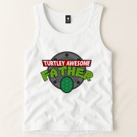 Turtley Awesome Father Awesome Fathers Day Tank Top