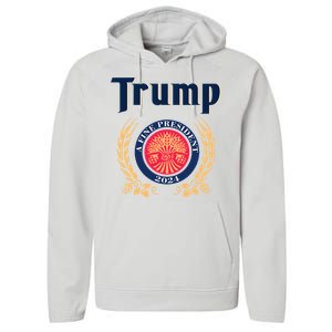 Trump A Fine President 2024 Performance Fleece Hoodie