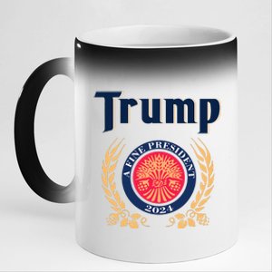 Trump A Fine President 2024 11oz Black Color Changing Mug