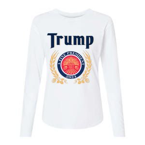 Trump A Fine President 2024 Womens Cotton Relaxed Long Sleeve T-Shirt