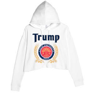 Trump A Fine President 2024 Crop Fleece Hoodie