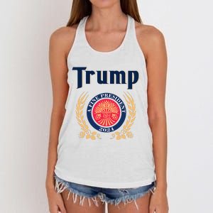 Trump A Fine President 2024 Women's Knotted Racerback Tank