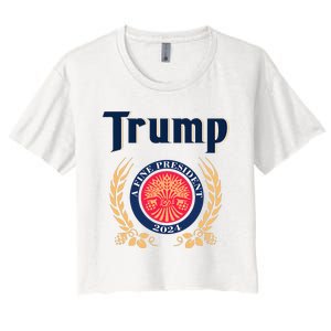 Trump A Fine President 2024 Women's Crop Top Tee