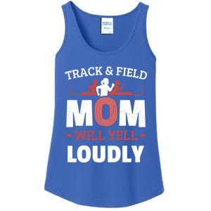 Track And Field Mom Will Yell Loudly Running Runner Cute Gift Ladies Essential Tank