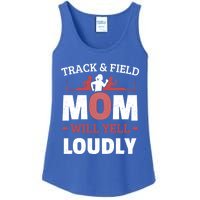 Track And Field Mom Will Yell Loudly Running Runner Cute Gift Ladies Essential Tank