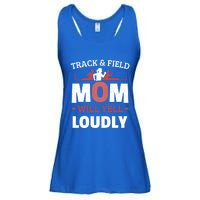 Track And Field Mom Will Yell Loudly Running Runner Cute Gift Ladies Essential Flowy Tank