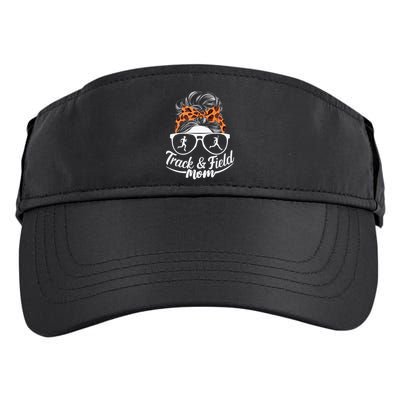 Track And Field Mom Athlete Runner Mothers Day 2025 Adult Drive Performance Visor