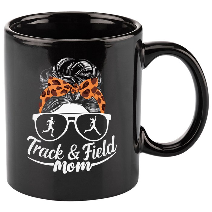 Track And Field Mom Athlete Runner Mothers Day 2025 11oz C Handle Ceramic Mug