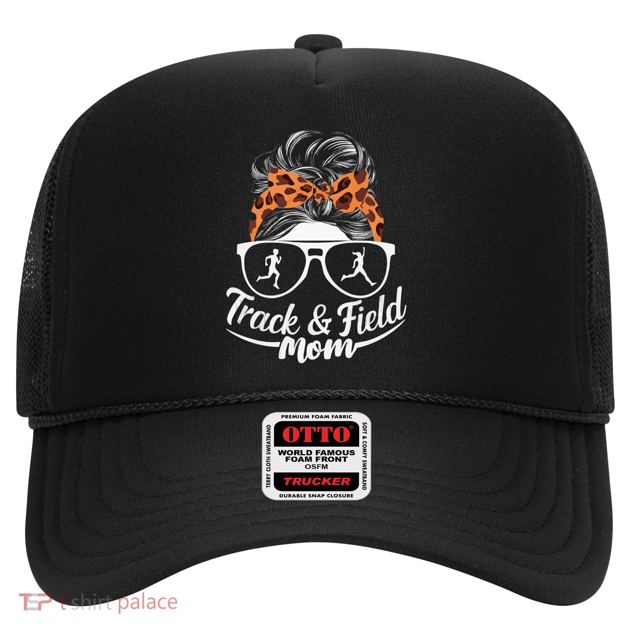 Track And Field Mom Athlete Runner Mothers Day 2025 Trucker Hat