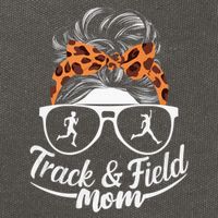 Track And Field Mom Athlete Runner Mothers Day 2025 Cotton Canvas Backpack