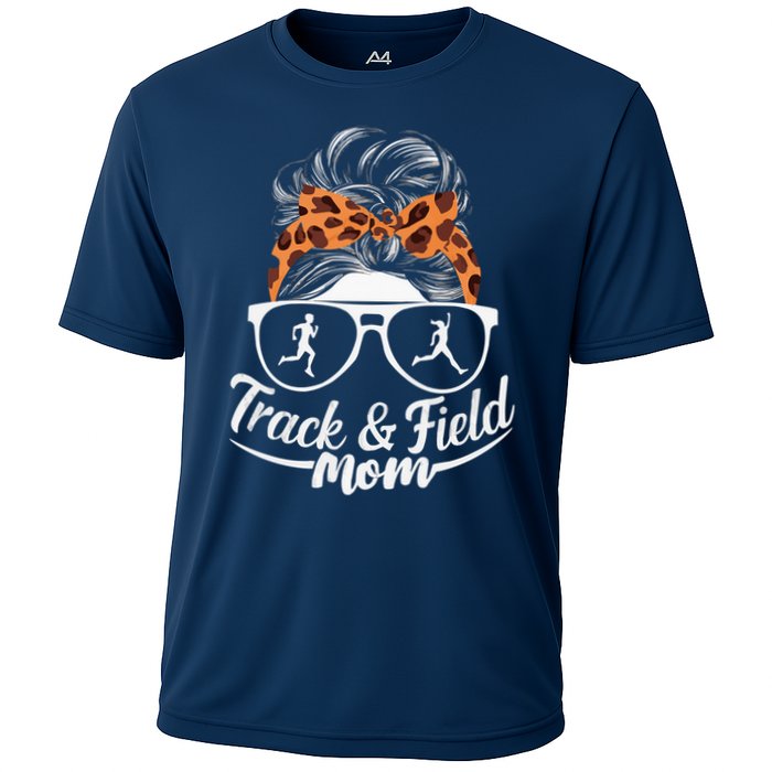 Track And Field Mom Athlete Runner Mothers Day 2025 Cooling Performance Crew T-Shirt