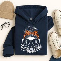 Track And Field Mom Athlete Runner Mothers Day 2025 Hoodie