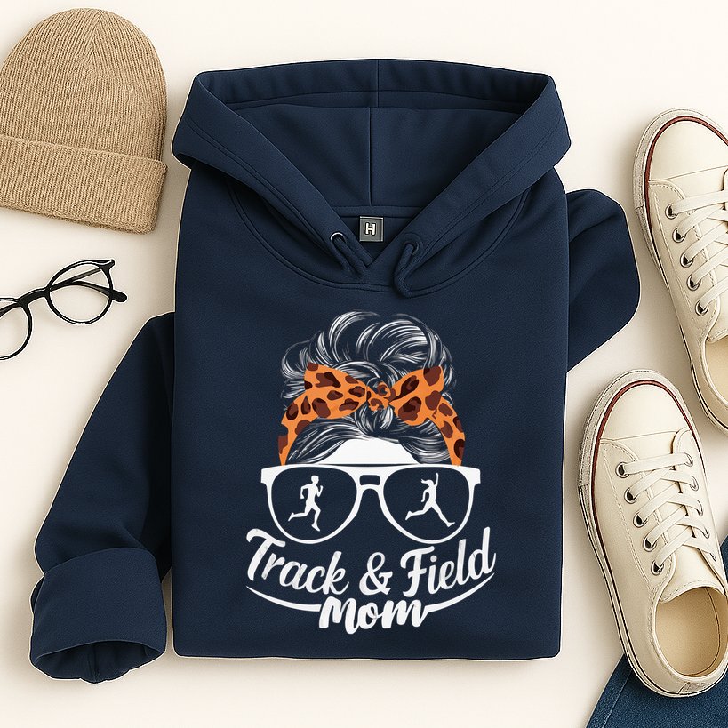 Track And Field Mom Athlete Runner Mothers Day 2025 Hoodie