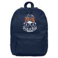 Track And Field Mom Athlete Runner Mothers Day 2025 16 in Basic Backpack