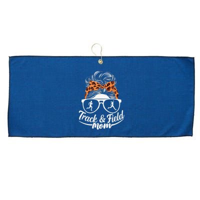 Track And Field Mom Athlete Runner Mothers Day 2025 Large Microfiber Waffle Golf Towel