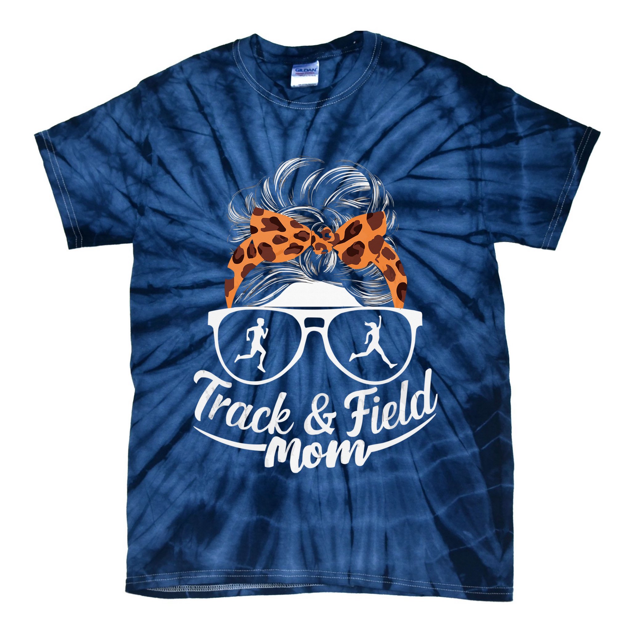 Track And Field Mom Athlete Runner Mothers Day 2025 Tie-Dye T-Shirt