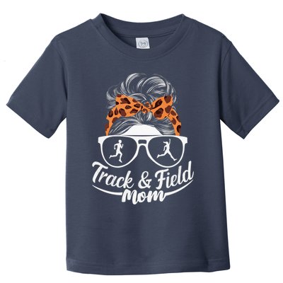 Track And Field Mom Athlete Runner Mothers Day 2025 Toddler T-Shirt