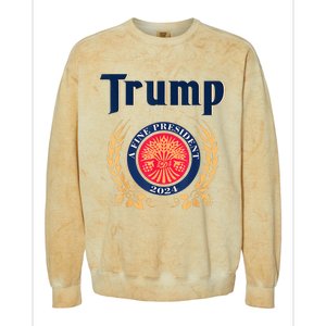 Trump A Fine President 2024 Take America Back Election Colorblast Crewneck Sweatshirt