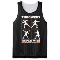 Track And Field Thrower We Play With Weapon Of War Shot Put Mesh Reversible Basketball Jersey Tank