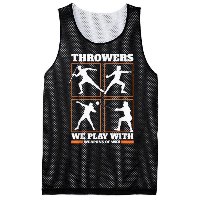 Track And Field Thrower We Play With Weapon Of War Shot Put Mesh Reversible Basketball Jersey Tank