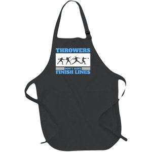 Track And Field Throwers Don't Have Finish Lines Discus Full-Length Apron With Pockets