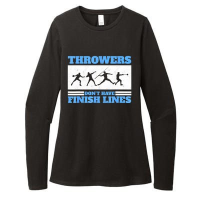 Track And Field Throwers Don't Have Finish Lines Discus Womens CVC Long Sleeve Shirt