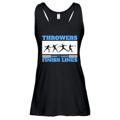 Track And Field Throwers Don't Have Finish Lines Discus Ladies Essential Flowy Tank