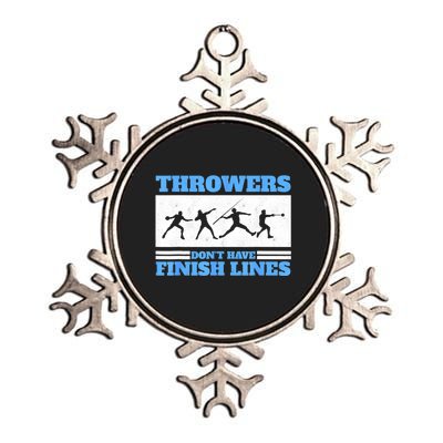 Track And Field Throwers Don't Have Finish Lines Discus Metallic Star Ornament