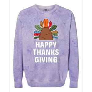 Thankful Autumn Fall Design Harvest Celebration Colorblast Crewneck Sweatshirt