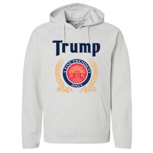 Trump A Fine President 2024 Performance Fleece Hoodie