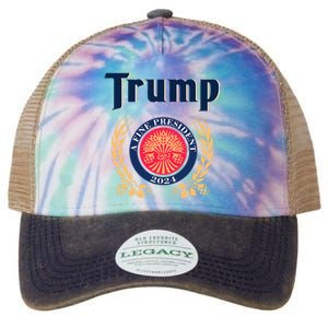 Trump A Fine President 2024 Legacy Tie Dye Trucker Hat