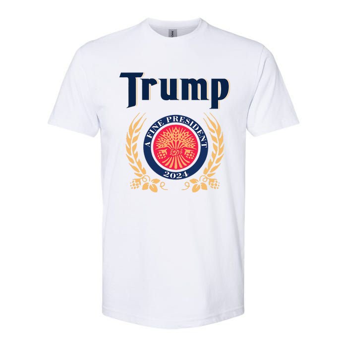 Trump A Fine President 2024 Softstyle CVC T-Shirt