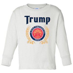 Trump A Fine President 2024 Toddler Long Sleeve Shirt