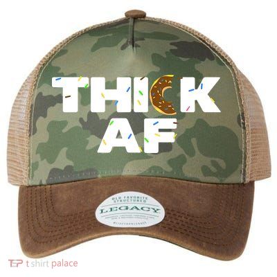 Thick AF Funny Donut Fitness Weightlifting Legacy Tie Dye Trucker Hat