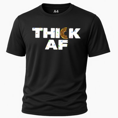 Thick AF Funny Donut Fitness Weightlifting Performance Shirt