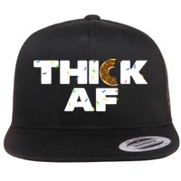 Thick AF Funny Donut Fitness Weightlifting Flat Bill Trucker Hat