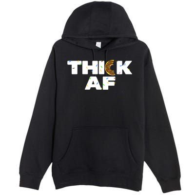 Thick AF Funny Donut Fitness Weightlifting Premium Pullover Hoodie