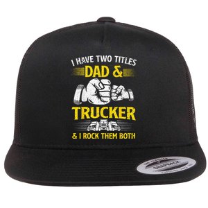 Trucker Accessories For Truck Driver Flat Bill Trucker Hat