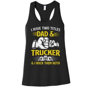 Trucker Accessories For Truck Driver Women's Racerback Tank