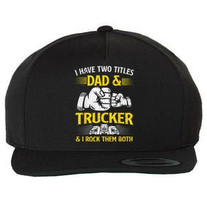 Trucker Accessories For Truck Driver Wool Snapback Cap