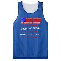 Trump American Flag Patriotic Fourth Of July Usa Drill Gift Mesh Reversible Basketball Jersey Tank