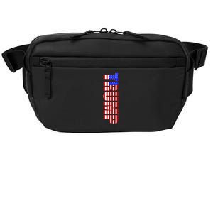 Trump American Flag Patriotic Fourth Of July Usa Gift Crossbody Pack