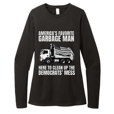 Trump AmericaS Favorite Garbage Man Trash Truck Womens CVC Long Sleeve Shirt